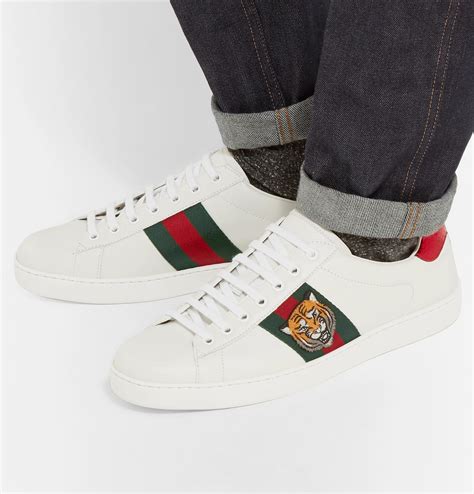 gucci heren tas sport|Gucci embroidered sneakers.